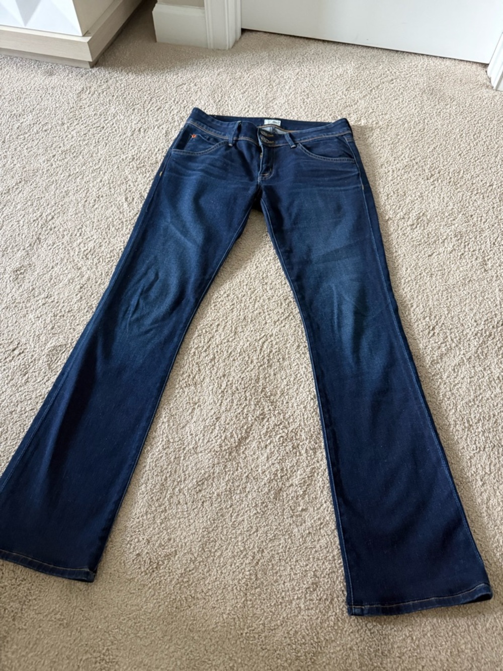 Hudson Women's Dark Blue Baby Bootcut Beth Jeans